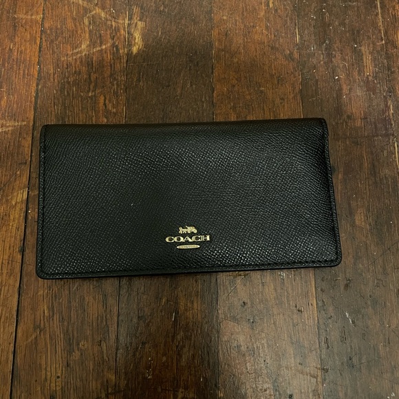 Coach Black Leather Wallet - Picture 1 of 10